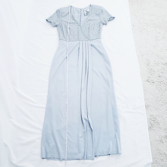 Jovani Beaded Silk Formal Gown Mother of the Bride Dress Gown - Picture 7 of 10